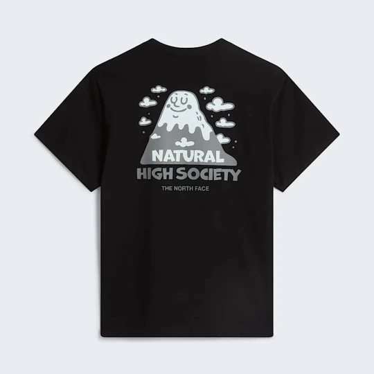Zdjęcie produktu The North Face Luźny T-shirt Unisex Z Grafiką Natural High Society Tnf White Rozmiar XXS male