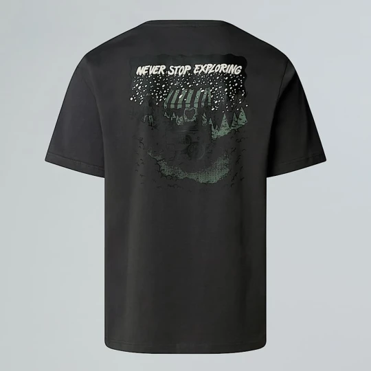 Zdjęcie produktu The North Face Luźny T-shirt Unisex Z Grafiką Powder Days Asphalt Grey Rozmiar S male