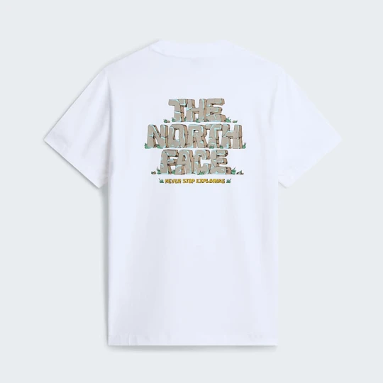 Zdjęcie produktu The North Face Luźny T-shirt Unisex Z Logo I Grafiką Stone Tnf White Rozmiar XS male