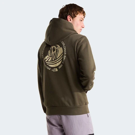 Zdjęcie produktu The North Face Męska Bluza Z Kapturem I Grafiką O Regularnym Kroju Monte New Taupe Green Rozmiar XS male