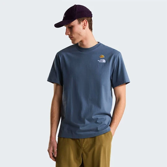 Zdjęcie produktu The North Face Męski T-shirt O Luźnym Kroju Z Naszywką 60th Anniversary Granite Grey Rozmiar L male