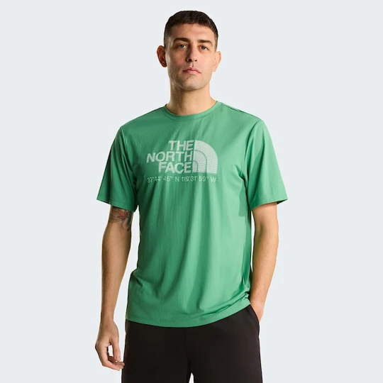 Zdjęcie produktu The North Face Męski T-shirt Z Grafiką I Logo 24 / 7 Dimmed Algae Rozmiar S male