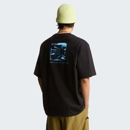 Zdjęcie produktu The North Face Męski T-shirt Z Grafiką O Kroju Oversize Liquid Nse Box Tnf Black Rozmiar M male