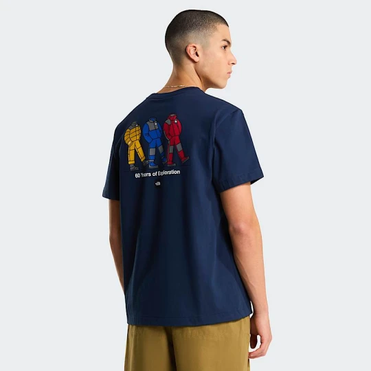 Zdjęcie produktu The North Face Męski T-shirt Z Grafiką O Luźnym Kroju Tnf Celebration Summit Navy Rozmiar L male