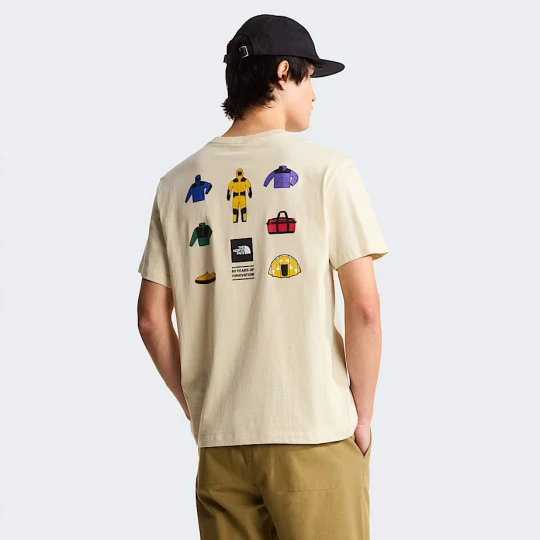 Zdjęcie produktu The North Face Męski T-shirt Z Grafiką O Regularnym Kroju Icon Celebration Granite Grey Rozmiar XL male