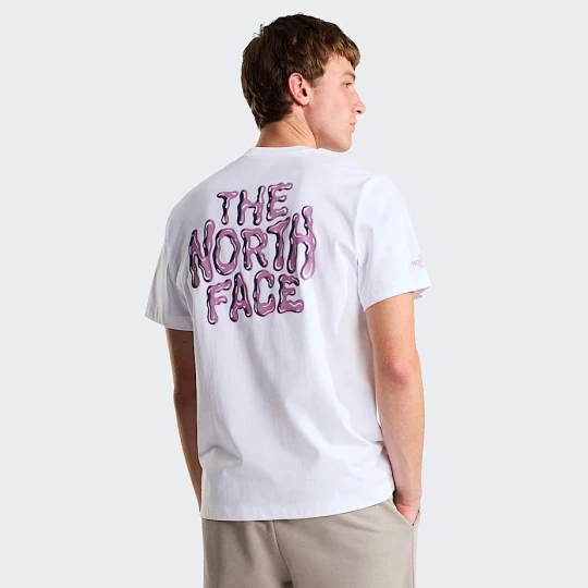 Zdjęcie produktu The North Face Męski T-shirt Z Logo I Grafiką O Luźnym Kroju Drip Tnf White Rozmiar M male