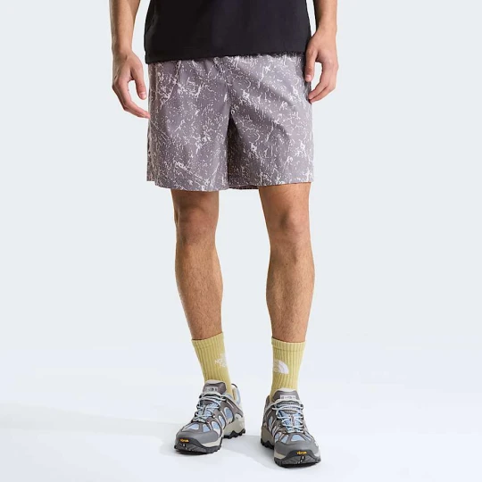 Zdjęcie produktu The North Face Męskie Szorty Bez Zapięcia Z Nadrukiem Class V Pathfinder 7" Transcendent Grey Rock Texture Print Rozmiar male