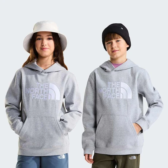 Zdjęcie produktu The North Face Młodzieżowa Bluza Z Kapturem Tnf™ Essential Drew Peak Tnf Pale Grey Heather Rozmiar XL male