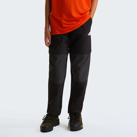 Zdjęcie produktu The North Face Młodzieżowe Przekształcane Spodnie Turystyczne Tnf Black-asphalt Grey Rozmiar L male