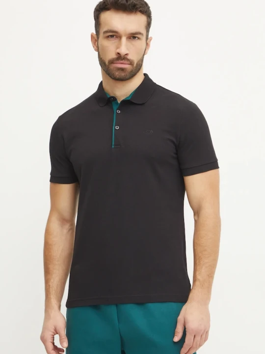 Zdjęcie produktu The North Face polo bawełniane Premium Slim czarny