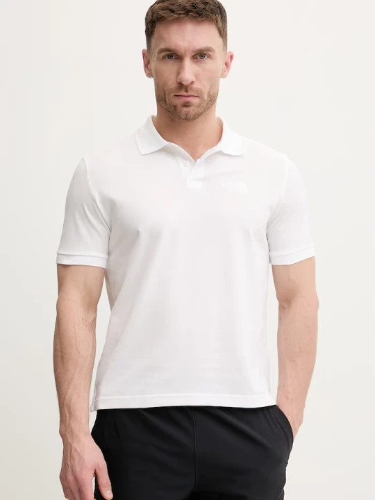 Zdjęcie produktu The North Face polo bawełniane REGULAR POLO biały
