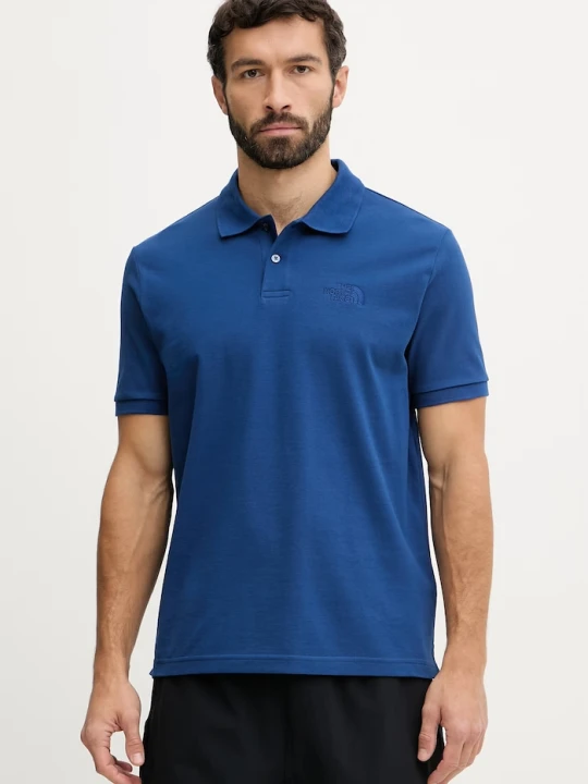 Zdjęcie produktu The North Face polo bawełniane REGULAR POLO niebieski