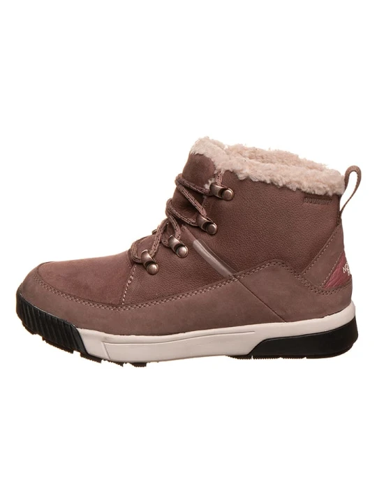 Zdjęcie produktu The North Face Skórzane botki zimowe w kolorze jasnobrązowym rozmiar: 36