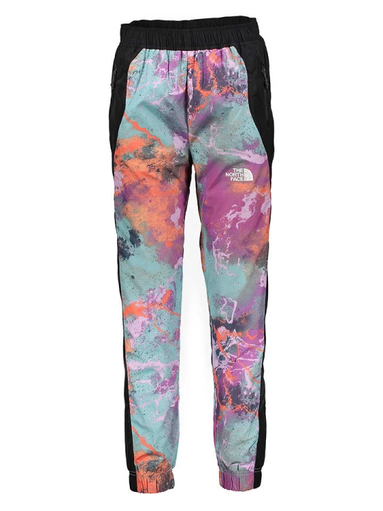 Zdjęcie produktu The North Face Spodnie funkcyjne w kolorze czarno-turkusowo-fioletowym rozmiar: XS
