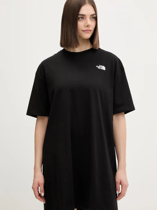 Zdjęcie produktu The North Face sukienka bawełniana Evolution Simple Dome czarny