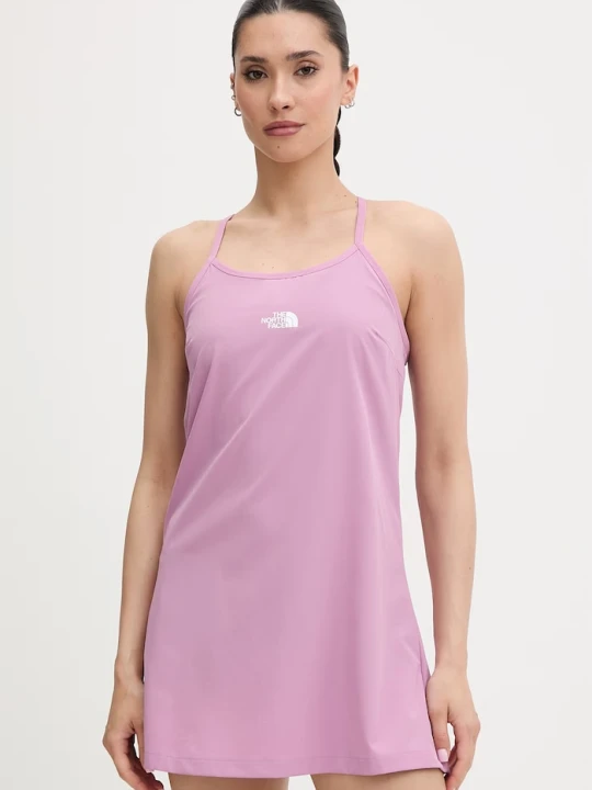Zdjęcie produktu The North Face sukienka sportowa FLEX WOVEN fioletowy