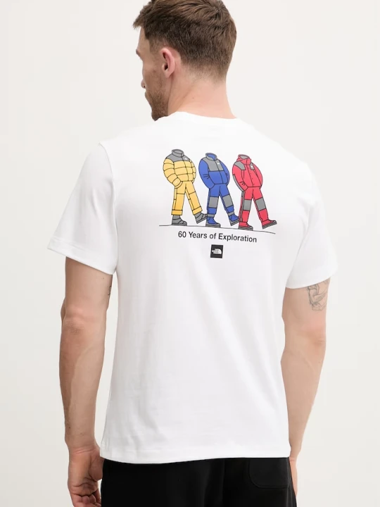 Zdjęcie produktu The North Face t-shirt bawełniany CELEBRATION biały