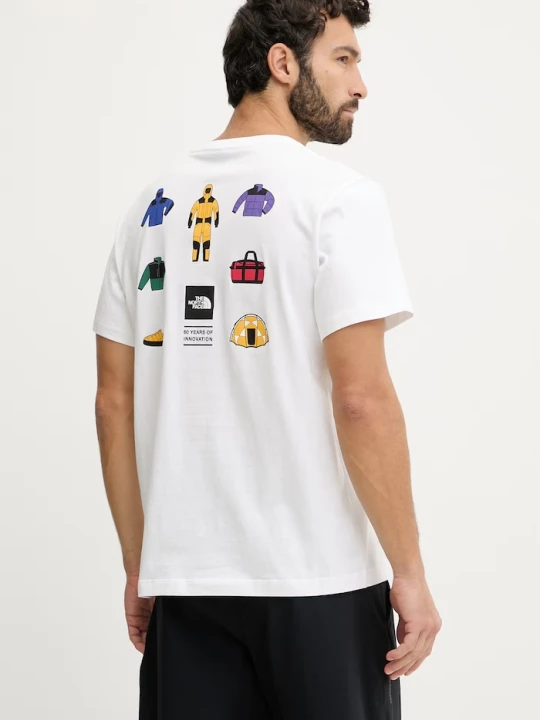 Zdjęcie produktu The North Face t-shirt bawełniany CELEBRATION biały