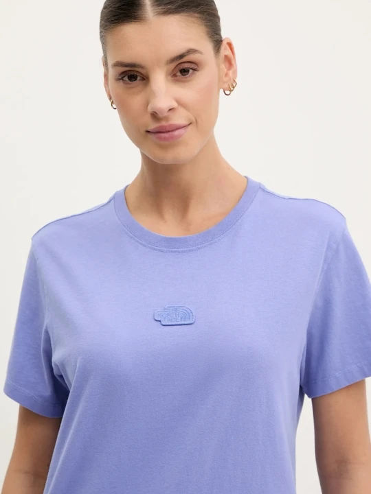 Zdjęcie produktu The North Face t-shirt bawełniany Nature Relaxed fioletowy