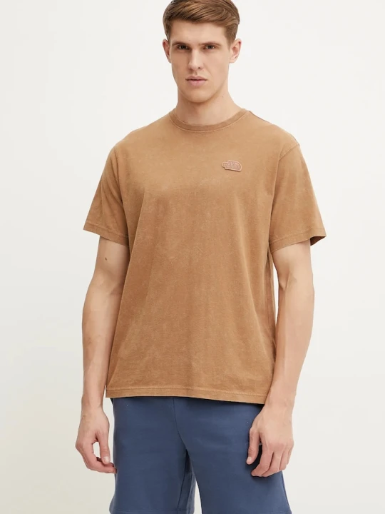 Zdjęcie produktu The North Face t-shirt bawełniany Nature Relaxed brązowy