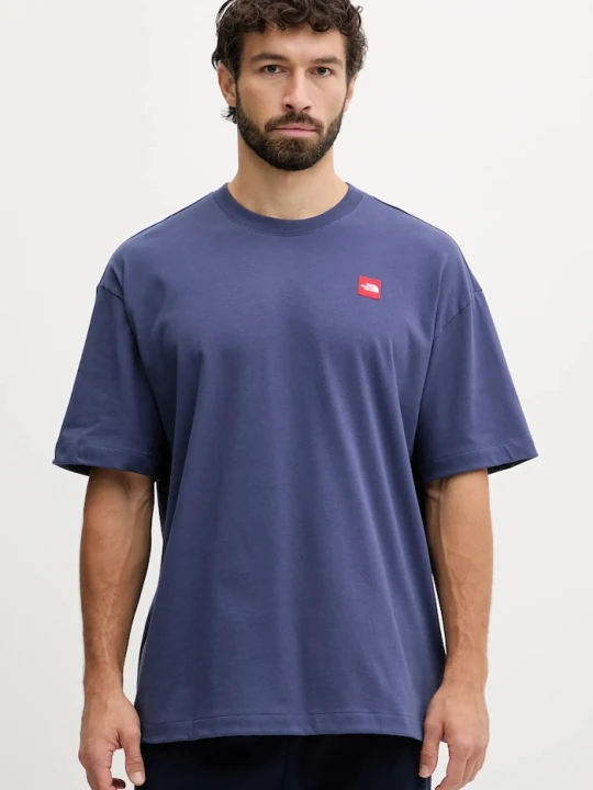 Zdjęcie produktu The North Face t-shirt bawełniany Redbox niebieski