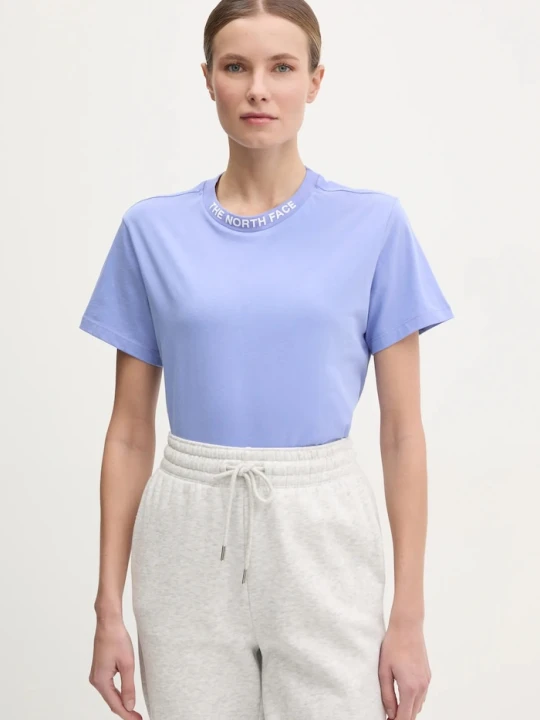 Zdjęcie produktu The North Face t-shirt bawełniany Zumu fioletowy