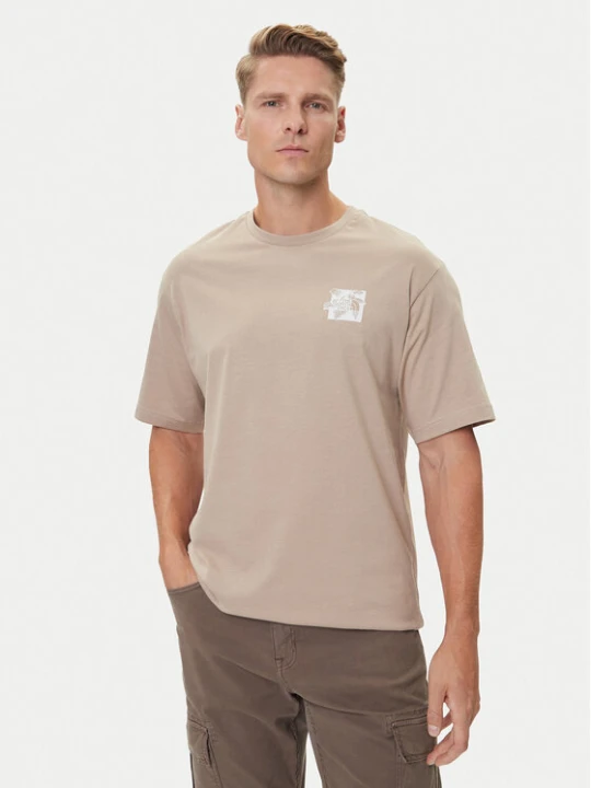 Zdjęcie produktu The North Face T-Shirt Connect NF0A8E3Y Beżowy Relaxed Fit