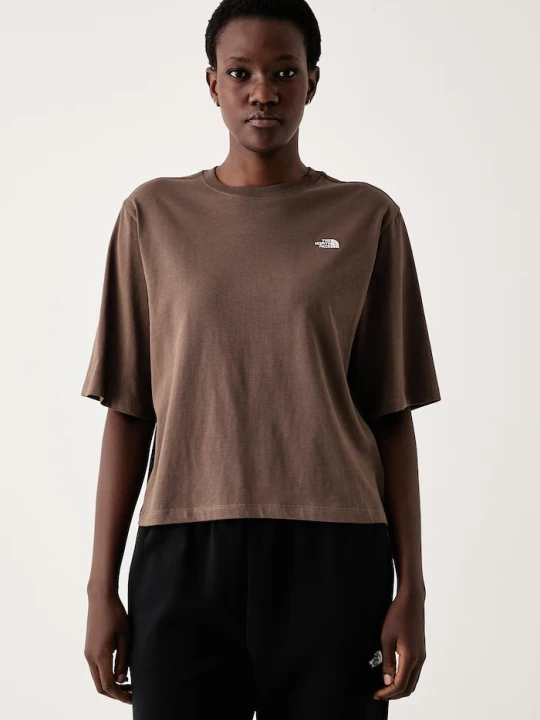 Zdjęcie produktu The North Face T-shirt damski bawełniany Essential brązowy