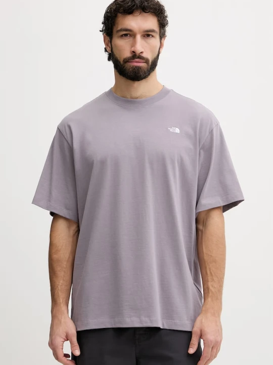 Zdjęcie produktu The North Face t-shirt damski bawełniany Essential Simple Dome fioletowy