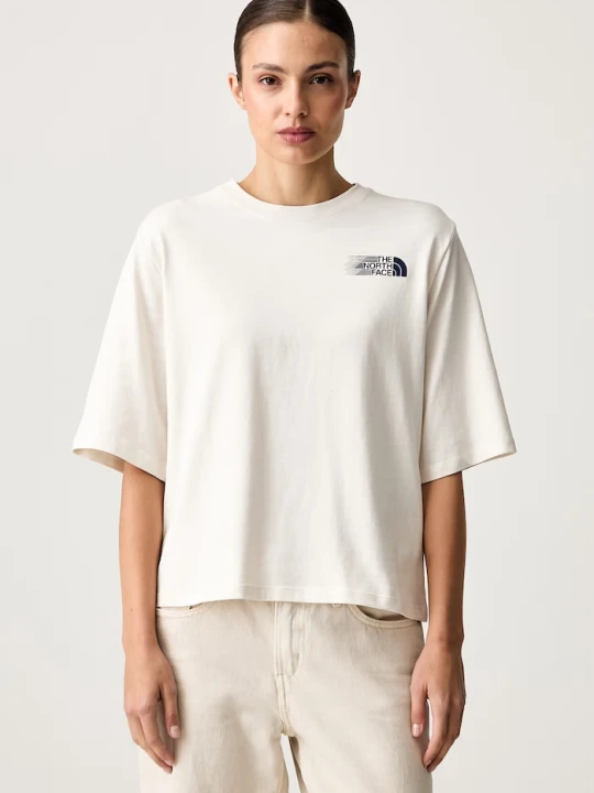 Zdjęcie produktu The North Face T-shirt damski bawełniany Retro beżowy