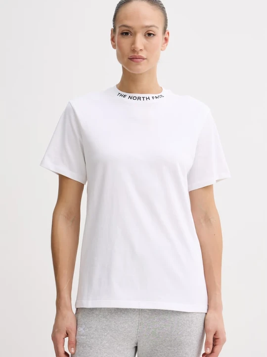 Zdjęcie produktu The North Face t-shirt damski bawełniany ZUMU biały