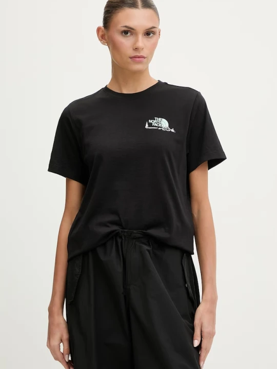 Zdjęcie produktu The North Face t-shirt damski MONTE czarny