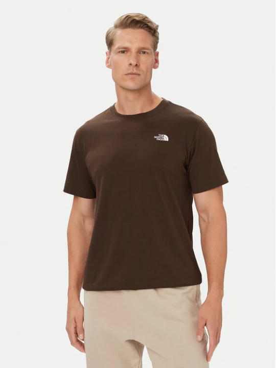 Zdjęcie produktu The North Face T-Shirt Evolution Simple Dome NF0A8CZ2 Brązowy ciemny Regular Fit
