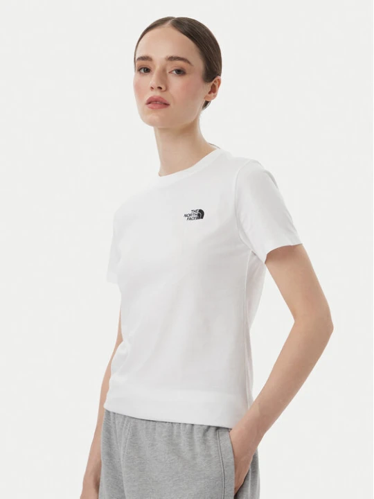 Zdjęcie produktu The North Face T-Shirt Evolution Simple Dome Slm NF0A8FX7 Biały Regular Fit