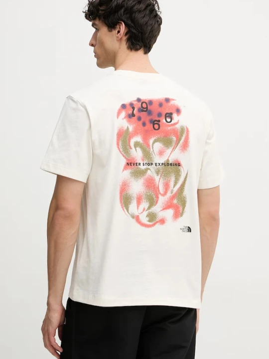 Zdjęcie produktu The North Face T-shirt męski bawełniany 1966 MOTION beżowy