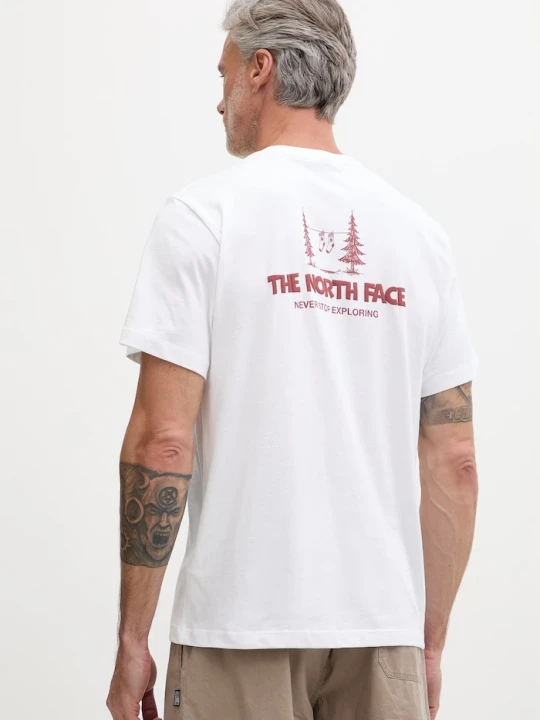 Zdjęcie produktu The North Face T-shirt męski bawełniany CAMPING RELAXED biały