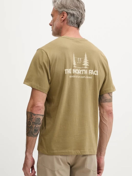 Zdjęcie produktu The North Face T-shirt męski bawełniany CAMPING RELAXED zielony