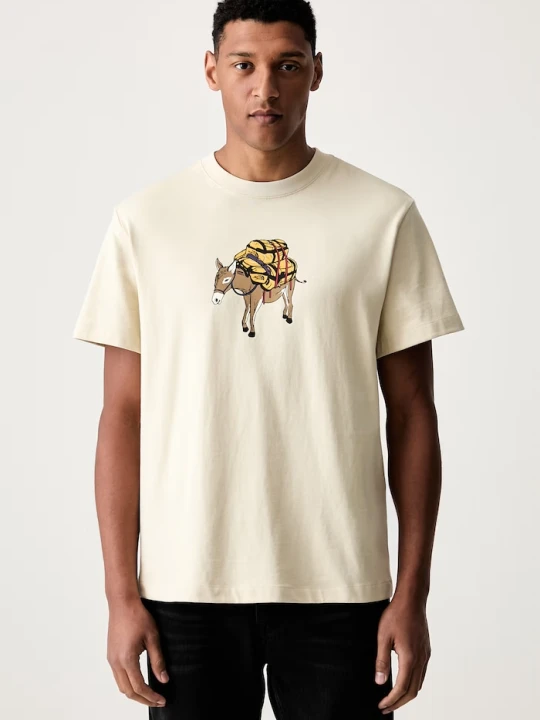 Zdjęcie produktu The North Face T-shirt męski bawełniany DONKEY TAXI beżowy