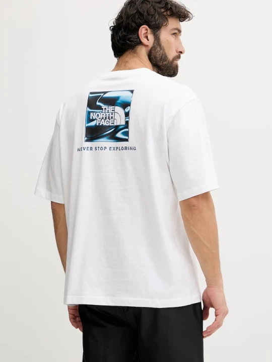 Zdjęcie produktu The North Face t-shirt męski bawełniany Liquid biały