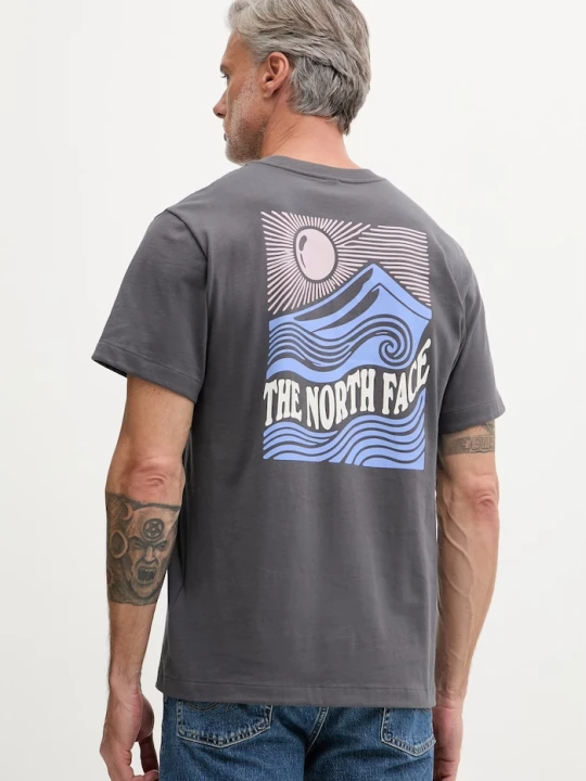 Zdjęcie produktu The North Face T-shirt męski bawełniany MOUNTAIN ESCAPE szary