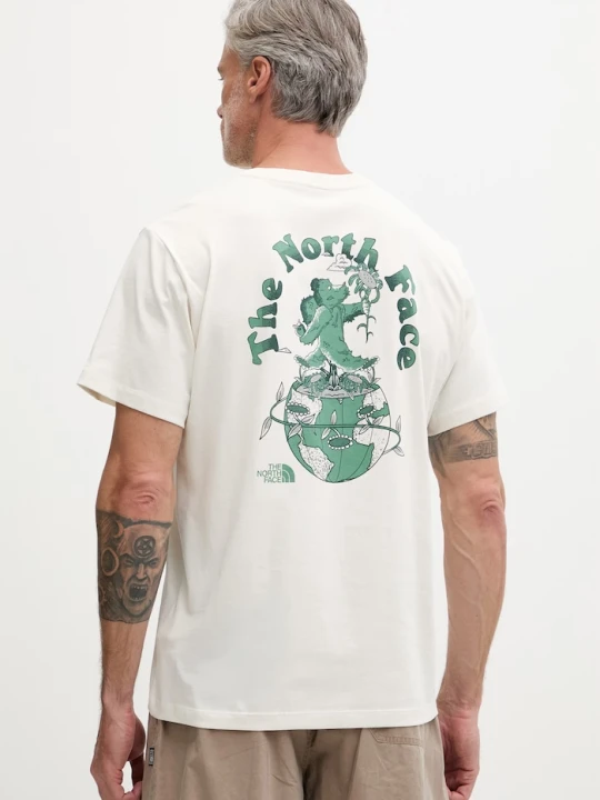Zdjęcie produktu The North Face T-shirt męski bawełniany RETRO EARTH beżowy