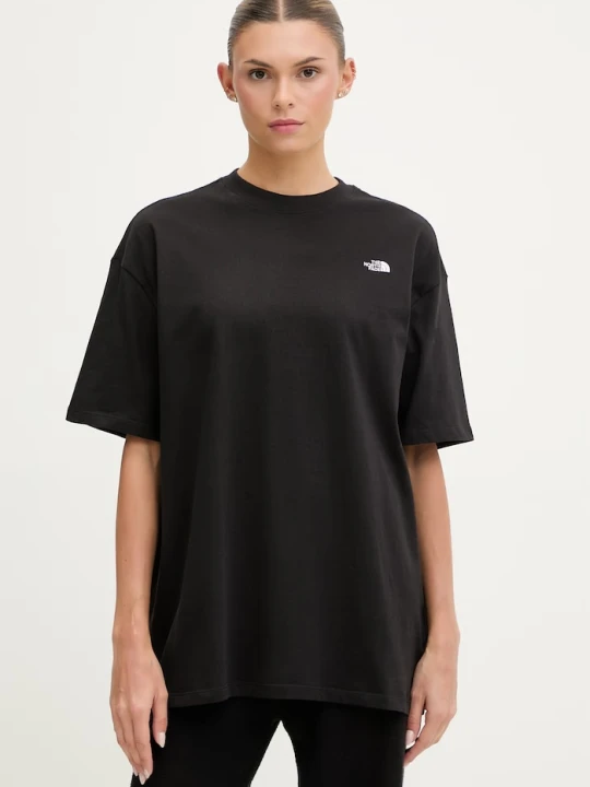 Zdjęcie produktu The North Face t-shirt oversize damski bawełniany Essential Simple Dome czarny