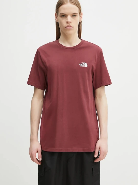Zdjęcie produktu The North Face t-shirt Simple Dome bordowy