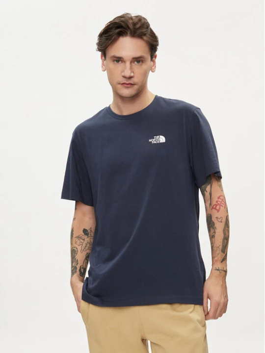 Zdjęcie produktu The North Face T-Shirt Simple Dome NF0A87NG Granatowy Regular Fit