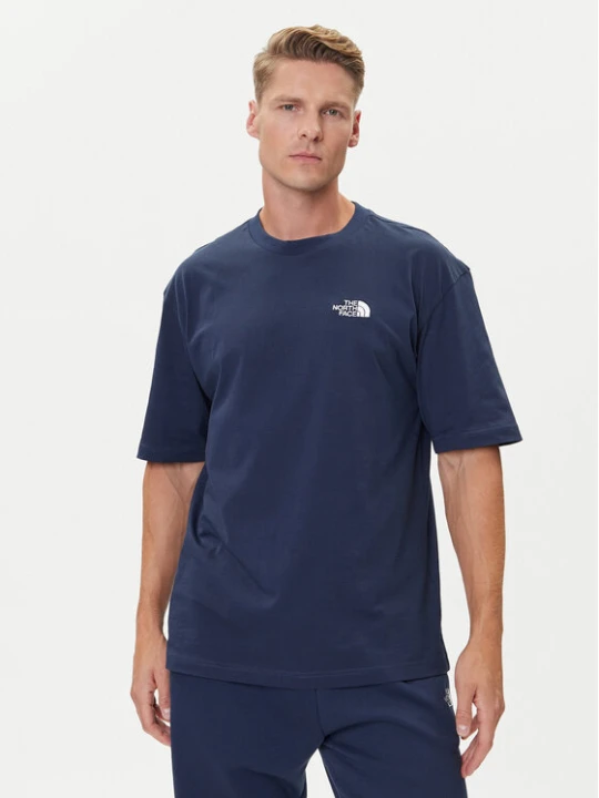 Zdjęcie produktu The North Face T-Shirt Simple Dome NF0A87NR Granatowy Oversize