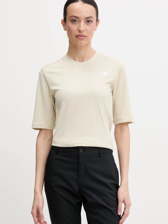 Zdjęcie produktu The North Face T-shirt sportowy damski Shadow beżowy