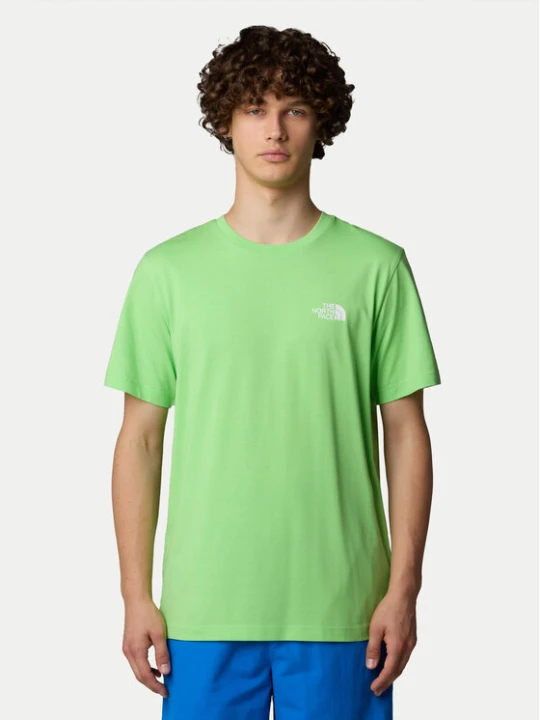 Zdjęcie produktu The North Face T-Shirt SS Simple Dome NF0A87NG Zielony Regular Fit
