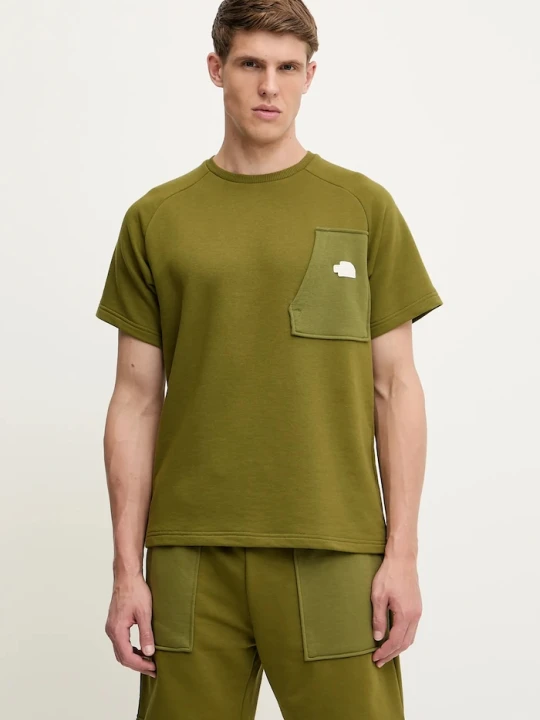 Zdjęcie produktu The North Face t-shirt Terry Relaxed zielony