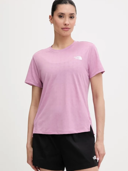 Zdjęcie produktu The North Face T-shirt treningowy damski FLEX EMBOSSED fioletowy