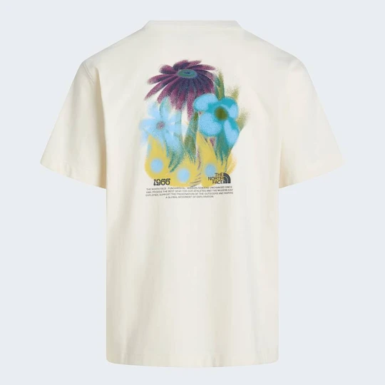 Zdjęcie produktu The North Face T-shirt Z Grafiką O Luźnym Kroju Unisex 1966 Flora White Dune Rozmiar M male